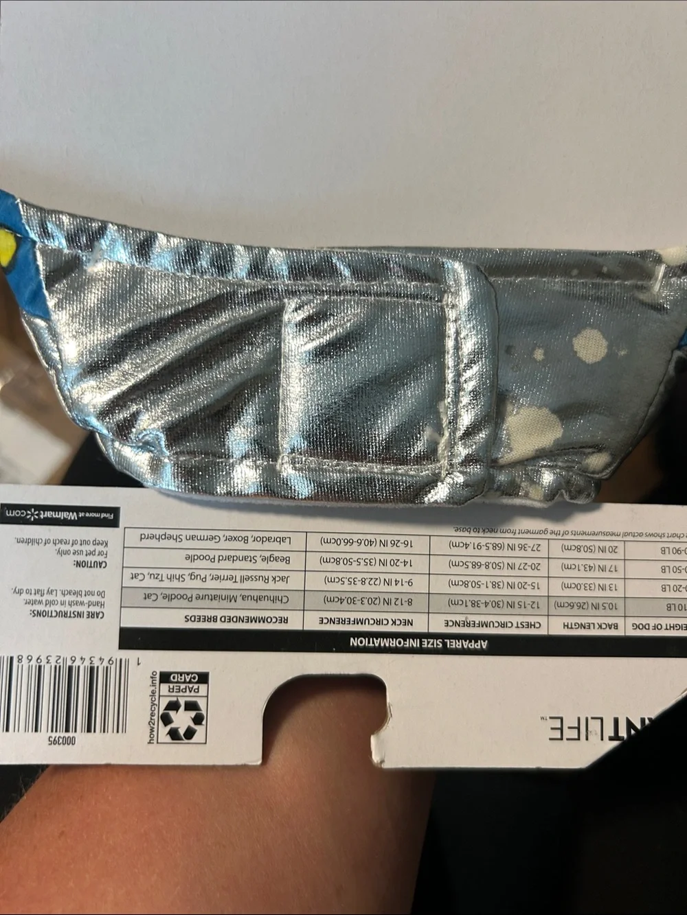 Vibrant Lime Alien Dog Costume with Silver UFO Detail